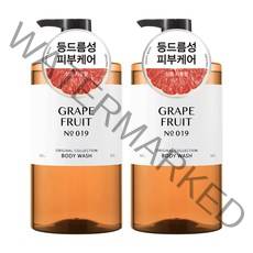 해피바스 오리지널 컬렉션 자몽 바디워시, 2개, 910g