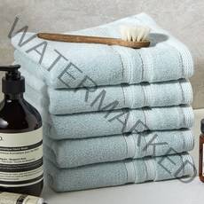 소프트터치 플로랄 수건 160g 30수 면사, 민트, 5개