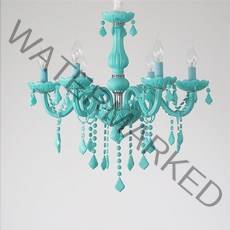 TAOYE 마카롱 샹들리에 크리스탈 아이방 꾸미기 LED 조명 5구 6구 8구, 그린5구