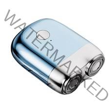 자동차 휴대용 면도기 USB 충전식 미니 무선용, 푸른