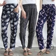 9부 아이스바지 냉장 바지 몸빼바지 셔링바지 엄마바지 홈웨어 고무줄바지