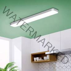홈플래닛 플리커프리 LED 직사각 방등 천장등 주방등 50W 삼성 칩셋, 화이트 주광색
