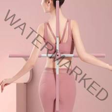 회전 2in1 십자 스트레칭봉 핑크 홈트 헬스 WAA6F90
