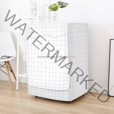 WARM대용량 드럼 세탁기 방수 방진 보호 커버 12-21kg, LG WA-12GW/GV(12kg)개, 체크(단층 일반 방수 자외선 차단)