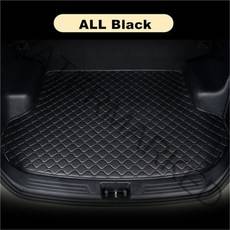 차량용놀이방매트 자동차드렁크바닥 sj custom 방수 car trunk mat auto tail boot tray liner cargo pad protector for vw, 전부 검은 색, 골프 7th 2014-2020