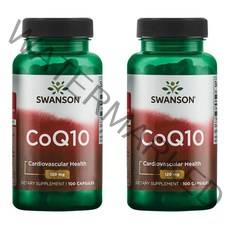 스완슨 CoQ10 120mg 캡슐, 100개입, 2개