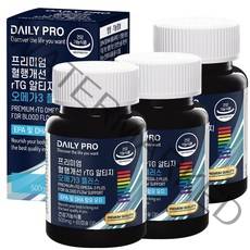 데일리프로 프리미엄 혈행개선 rTG 알티지 오메가3 플러스, 60캡슐, 3개