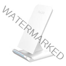 리큐엠 15W 초고속 무선충전기 스탠드타입 QWC-Q1500, 화이트, 1개