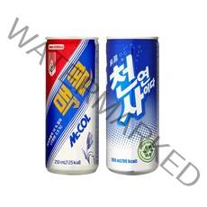 1+1 맥콜250ml*30캔+천연사이다250ml*30캔_ 총 60캔, 250ml, 60개