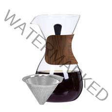 시노글라스 설렉트 스텐필터 핸드드립세트 SW03 800ml, 혼합색상, 1세트