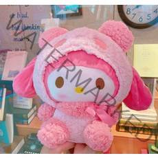 뽀글이 마이멜로디 시나모롤 키티 인형 폼폼 푸린 산리오 쿠로미, B, 20×16(소)cm