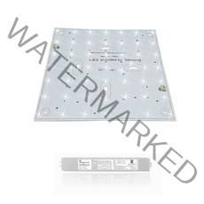삼성칩 LED모듈사각등 210X210mm 작은방등 주광색 주백색 전구색 안정기세트 엘이디 셀프교체 조명리폼 형광, 사각25w 6500K주광색[210x210mm]