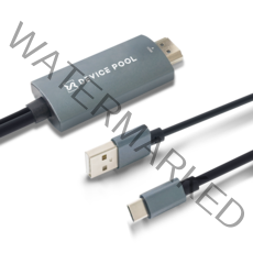 디바이스풀 USB Type-C to HDMI 미러링 케이블, 3m