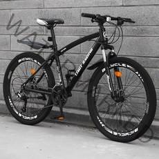 트렉자전거 trek 풀샥mtb 하이브리드 팻바이크 입문용mtb 자전거 산악 성인 남녀 학생 오프로드 레이싱 통합 휠 스포츠카 충격 흡수 가변 속도, 검은 말, 21속도