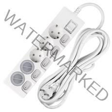 스윗홈 개별스위치 절전 멀티탭 5구+안전커버 2p 세트, 1세트, 7m