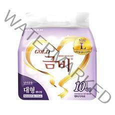 금비 팬티 기저귀 남녀공용 대형, 10매입, 3팩
