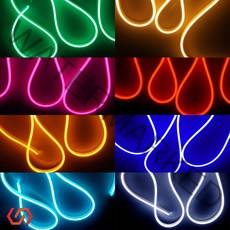 SB 12V용 오토바이 자동차 V3 실리콘 면발광 LED바 7가지컬러, 웜화이트 10cm단위