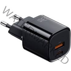 맥도도 GaN PD3.0 PPS 33W 초고속 미니 2포트 멀티 충전기, 블랙 (CH-0841)