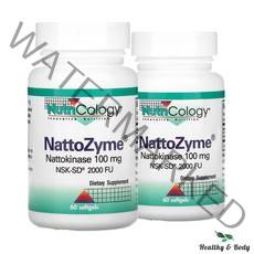 뉴트리콜로지 나토자임 100mg 소프트젤 60개 2병 NattoZyme