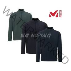 밀레 F/W 남자 가을 간절기 흡습속건이 뛰어난 기능성 소재로 편안하고 쾌적한 착용감! 가격도 착한 가성비 남자 등산 집업 티셔츠