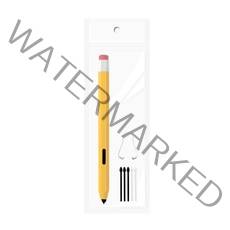 에코아미 갤럭시 탭 S7 FE S8 플러스 울트라 S펜 연필 실리콘 케이스 + 펜촉 5개(화이트+블랙), 옐로우+ 펜촉 5개(화이트+블랙)