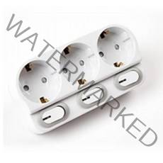 펄스 국산 이제로 L자 3구 개별 스위치 멀티탭 멀티콘센트