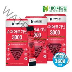 [네이처드림] 슈퍼아르기닌3000 20g x 15포 3박스, 상세 설명 참조, 1세트