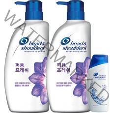 헤드앤숄더 퍼퓸 프레쉬 샴푸 750ml x 2p + 딥클린 샴푸 90ml 세트, 1세트