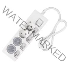 스윗홈 개별스위치 절전 멀티탭 4구 + 안전커버 2p 세트, 1세트, 1m