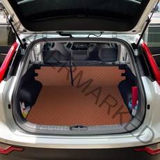 지엠지모터스 차량용 4D 퀼팅가죽 차박 트렁크 매트 + 뒷열커버 풀세트, 올 뉴 니로 EV 2022년 05월~