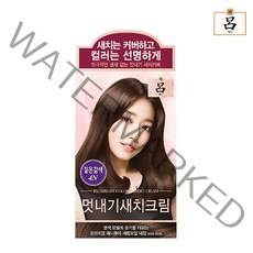 3개)려 우아채 멋내기 새치염색중택, 4N 짙은갈색, 3개