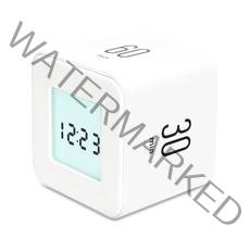 무아스 멀티 큐브 타이머 시계, 화이트, 1개