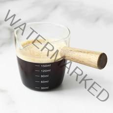 우드핸들 에스프레소 샷잔 250ml 눈금표시, 1개