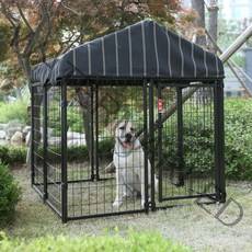 [라이프앤플러스]럭키독 야외용 소형 펫 리조트 코스트코대형견집 실외견사 대형견실내집