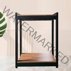 NEW 블랙 철제 축양장 1단(60X45cm/2자광폭용 수조 받침대)