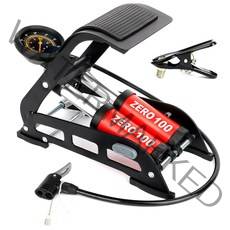 카모아 뉴제로백 다용도 에어펌프 발펌프(에어노즐 4종) 슈퍼싱글 더블 차량용 자전거 휠체어 타이어, NEW 제로백 더블 에어펌프