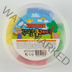 꾸밈 클레이 세트 5색 뭐든 만들어요 찱흙 클레이아트 주물럭 말랑이 슬라임