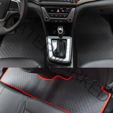 홉스카매트 친환경 고무카매트, 베라크루즈(5P), (트렁크매트 레드테두리)