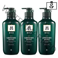 [무료배송]려 청아 딥클렌징&쿨링 컨디셔너 550ml, 3개