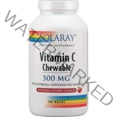 미국직구 아케롤라 츄어블 체리 100 츄를 넣은 솔라레이 비타민 C 500 mg, 수량, 상세참조