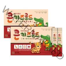 순수식품 큰 키즈 골드 어린이 홍삼 스틱 + 쇼핑백, 10g, 60개