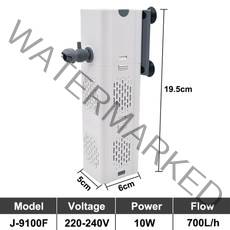 수조여과기 수족관여과기 수족관용품 수족관 필터 펌프 물고기 탱크 잠수정 자동 산소 aerator 내부 워터 펌프 수족관 공기 펌프 웨이브 메이커 220v, j-9100f, 나는 플러그