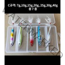 루어 멀티 메탈 지그 60g 40g 30g 25g 20g 15g 슬로우 지깅 철판 루어 광어 삼치 등푸른 생선 갈치 전갱이 5개 삼치 고등어 농어 어시스트 훅