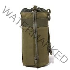 캠핑 워터저그 대용량 물통 수도꼭지 휴대용 야외 물병 가방 군사 전술 몰리 병 홀더 캐리어 야외 하이킹 여행 사냥, 아미 그린