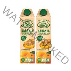 돈시몬 100% 착즙 오렌지주스, 1L, 2개