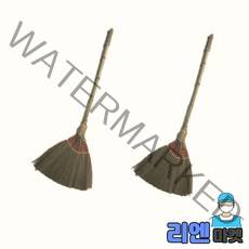 강씨네스토어 긴자루 갈대비 1+1=2개입 싸리빗자루 갈대 대나무빗자루 롱갈대비 미용실 빗자루1세트(2개입), 1세트