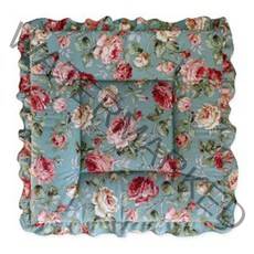 로즈 면 나염 1단 방석 45cmX45cm