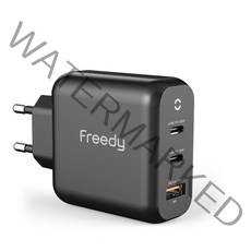 프리디 GaN 미니 멀티포트 고속충전기 65W EA1709, 1개, 블랙