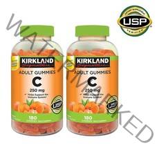 커클랜드 비타민 C 250mg 구미 180정 2팩 Kirkland Signature Vitamin C 250 mg. 180x2 Adult Gummies