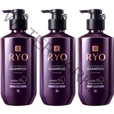 려 자양윤모 9EX 탈모증상전문케어 지성두피용 샴푸, 400ml, 3개